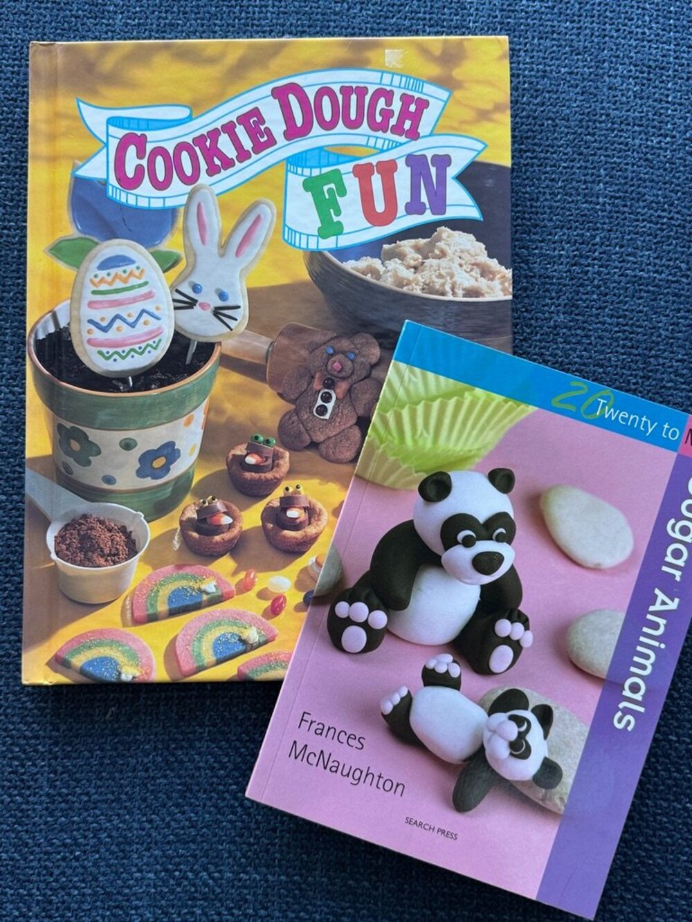 Bake with your Kids Books (2) Cookie Dough Sugar Animals Cookbooks